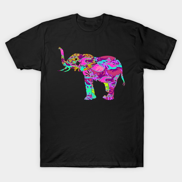 Colorful elephant gift T-Shirt by Kingluigi